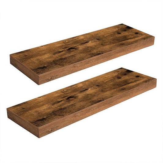 OOBRO Wandregal, Schweberegal 2er-Set, stabile Wandboards, 60 x 20 x 3,8 cm Hängeregale, mit unsichtbaren Halterungen, für Bad, Schlafzimmer, Küche, Büro, Wohnzimmer