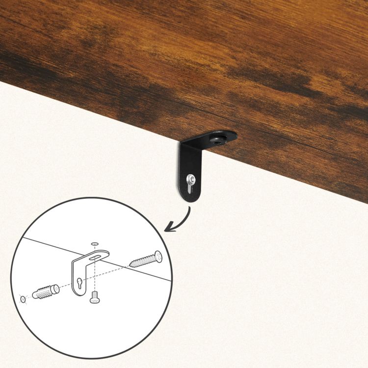 HOOBRO Deckenleiter, 5-Etagen-Wandhandtuchhalter, Leiterregal, Deckenständer mit Regal, Dekorative Leiter für Badezimmer