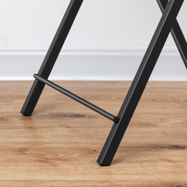 HOOBRO Beistelltisch Klappbar, Kleiner tabletttisch, TV Tray 2er Set, klapptisch Snack Tisch Industriestil, Sofatisch für kleinen Raum, einfach montierbar