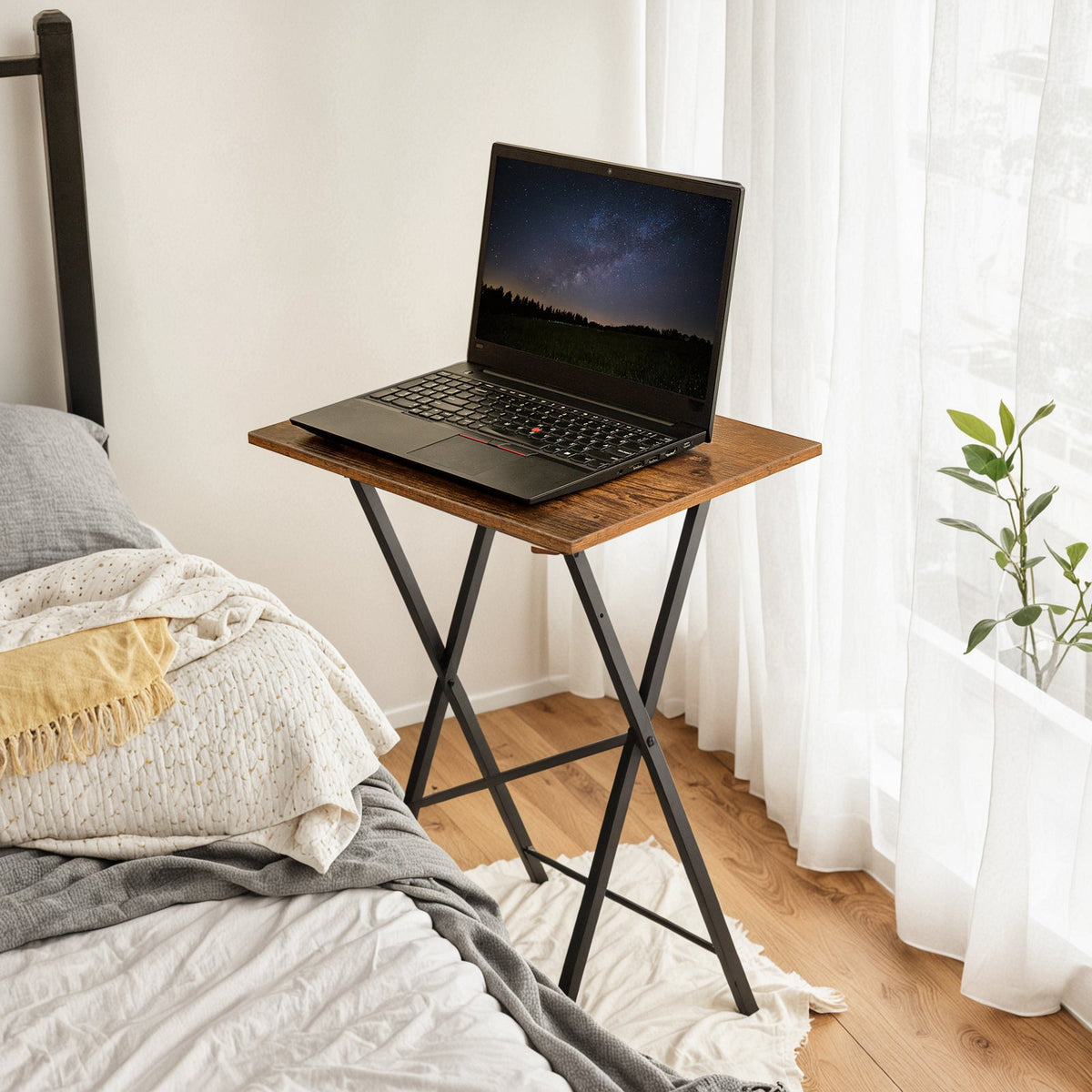 HOOBRO Folding TV Tray Table for Small Space / 2PICS