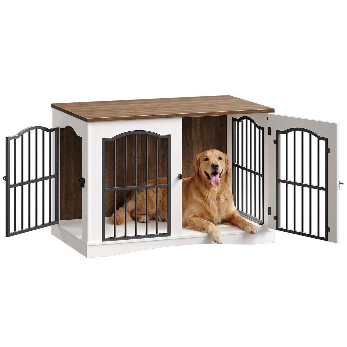 39.4-inch dog crate furniture with 3 doors