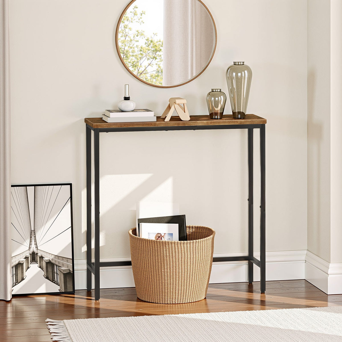HOOBRO 29.5-inch Narrow Console Table