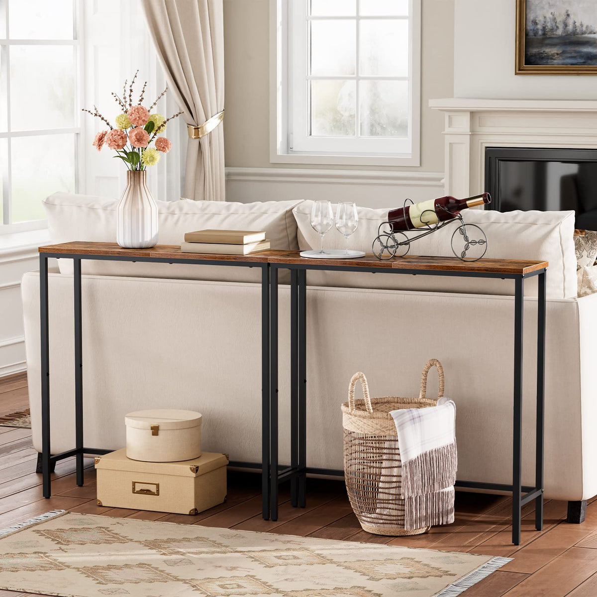 HOOBRO 29.5-inch Narrow Console Table