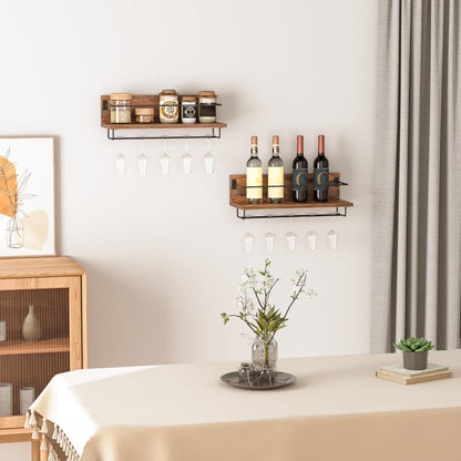 HOOBRO Wall Mounted Wine Rack /2PICS
