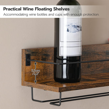 HOOBRO Wall Mounted Wine Rack /2PICS