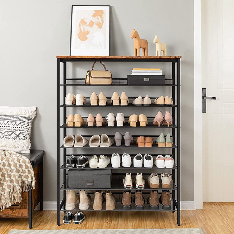 HOOBRO 8-stöckiges Schuhregal, Schuhschrank hoch, Große schmal Schuhab – HOOBRO DE