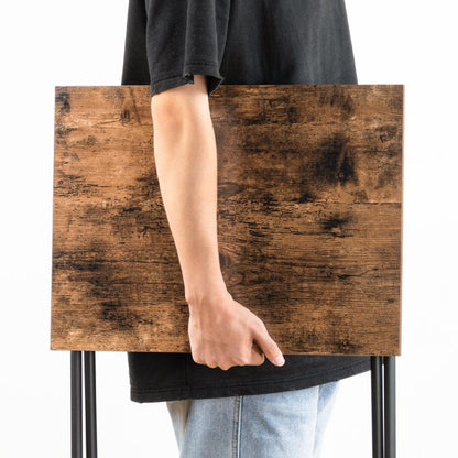 HOOBRO Beistelltisch Klappbar, TV Tray 2er Set, Tabletttisch, Klapptisch Klein, Sofatisch, Snacktisch für Kleinen Raum, Wohnzimmer, Schlafzimmer
