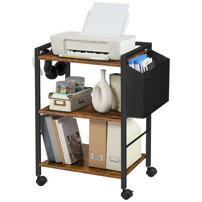 HOOBRO Druckerständer Druckertisch Druckerwagen rollbar für Büro Schule Scanner