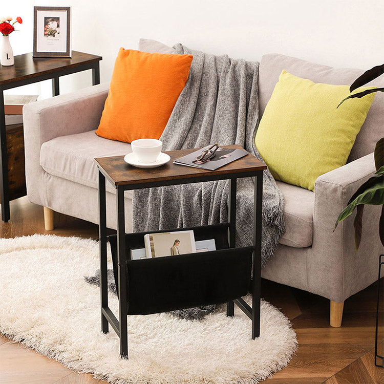 HOOBRO Beistelltisch Schmal, Kleiner Tisch, Sofatisch mit Stauraum, Na – HOOBRO DE