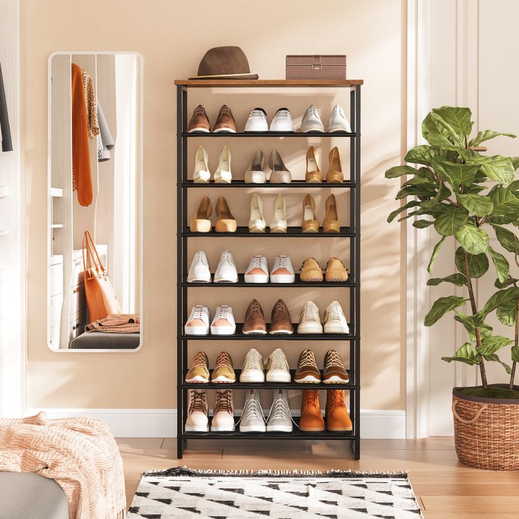 HOOBRO Schuhregal, 8-stöckige hoch Schuhschrank, Gro schmal Schuhablag – HOOBRO DE